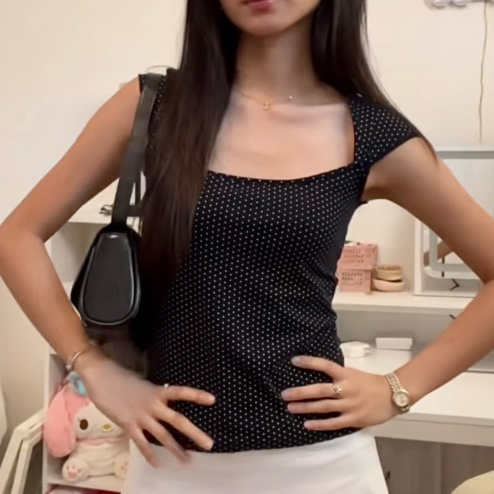 brandy polka dot ella top